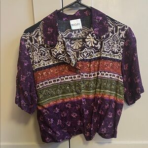 Women's Multicolor Patterned Top